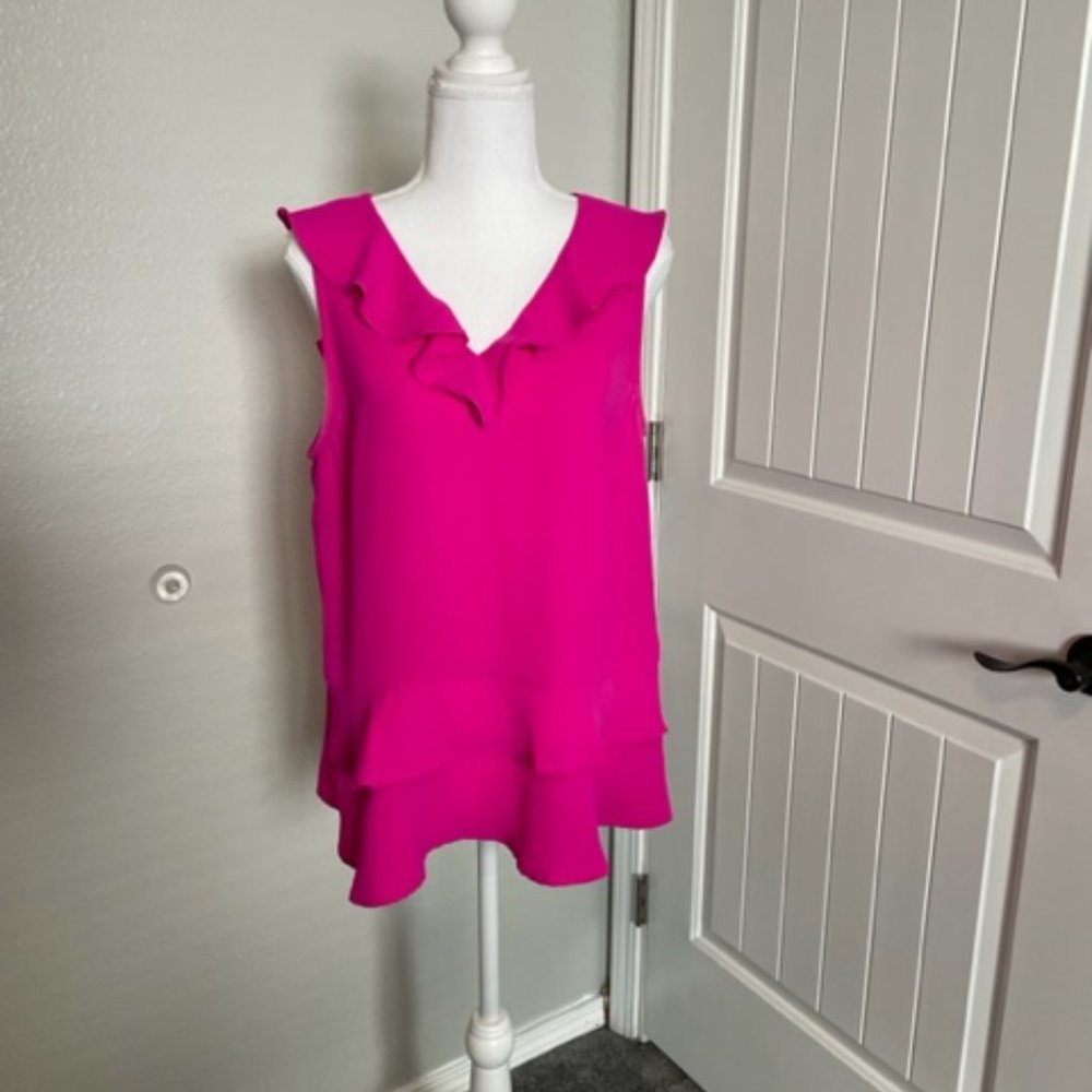 Hot Pink Sleeveless Top - M